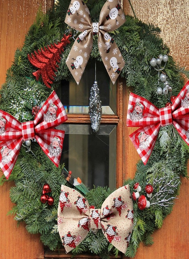MAYCREATE® 3 Roll Christmas Ribbon 2.48 Inch Wide, 5 Yards Holiday Ribbons Snowflake/Santa Christmas Ribbon for Gift Wrapping Wreath Bows Wreaths, Tree, DIY Crafts - Image 5